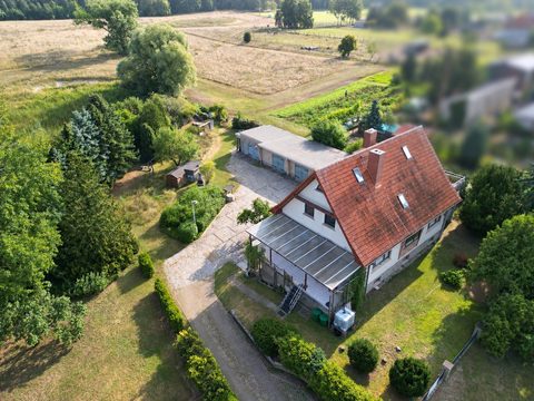 Haus und Garten aus der Luft